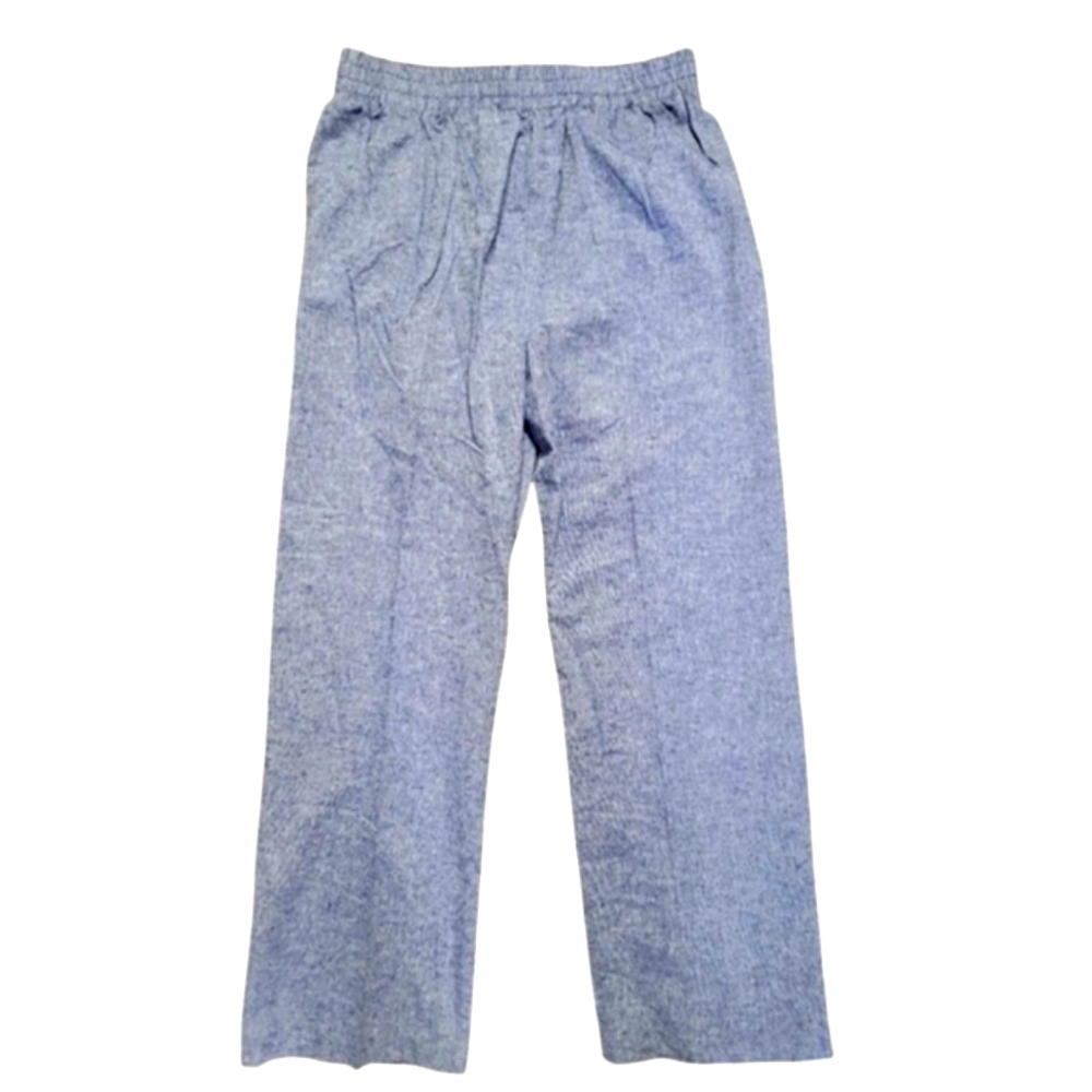 NWT Hester & Orchard Linen & Cotton Blend Chambray Light Blue Pull On Pants M
